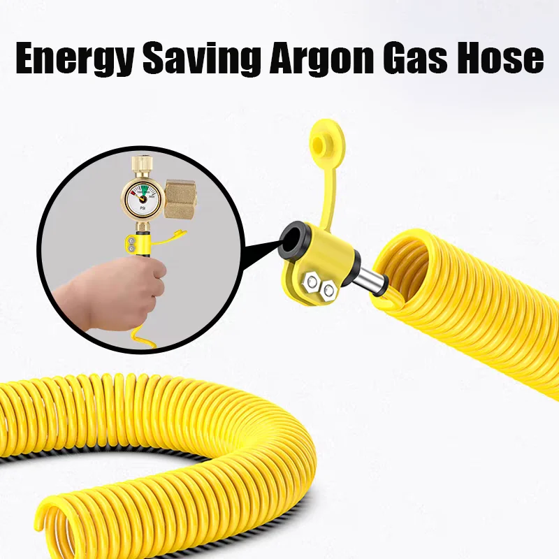 

CO2, Argon Arc Welding Machine Connection Hose, Gas-Saving and Durable, Retractable in Length, Wear-Resistant