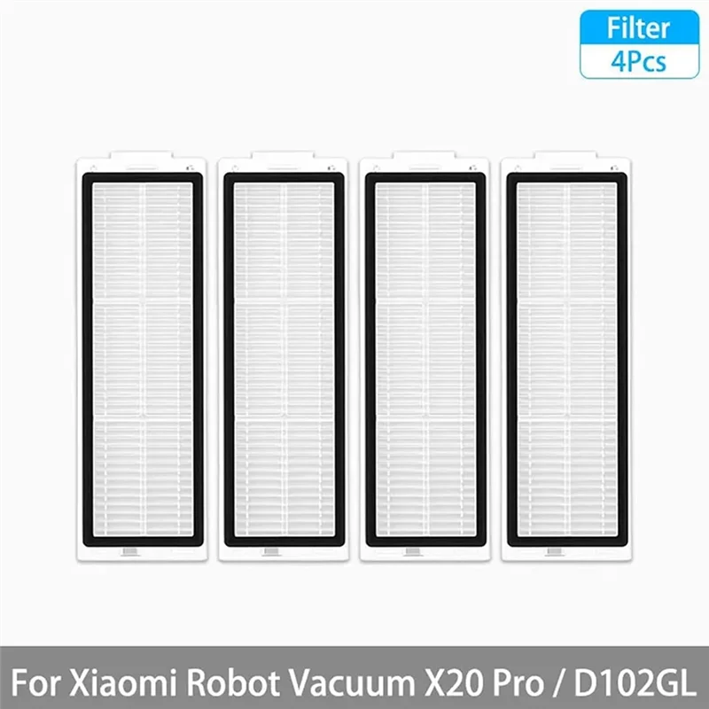 A88X For Xiaomi Robot Vacuum X20 Pro / D102GL Parts Accessories Main Side Brush Hepa Filter Mop Cloth Dust Bag