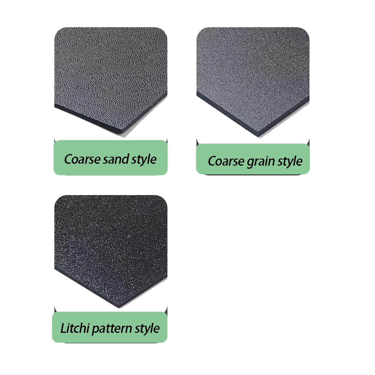 Thickness = 1/1.5/2/3/4/5mm ABS Black Board, Coarse Textured Plastic Board, Single-Sided Frosted ABS Hard Board