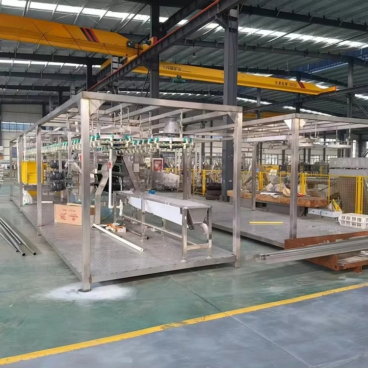 Compact Automatic Chicken Slaughtering Line 300-1000 Chickens Per Hour Steel Equipment for Slaughterhouse
