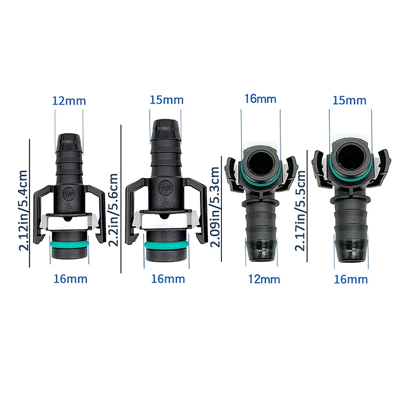 ID6 Heavy Truck Accessories Connector For Delong X3000 M3000 F3000 Fuel Tank Inlet Pipe Quick Plug 12MM 15MM Connector