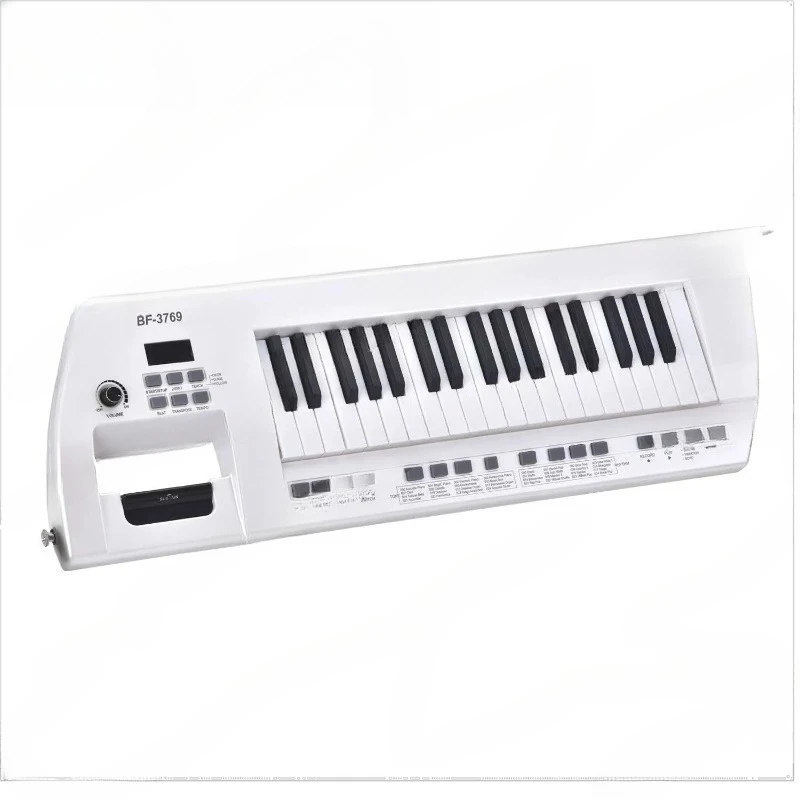 37-Key Electronic Organ, Guitar-type Dial Wheel, Portable, Can Play Electric Piano, Learn Fun Musical Instruments