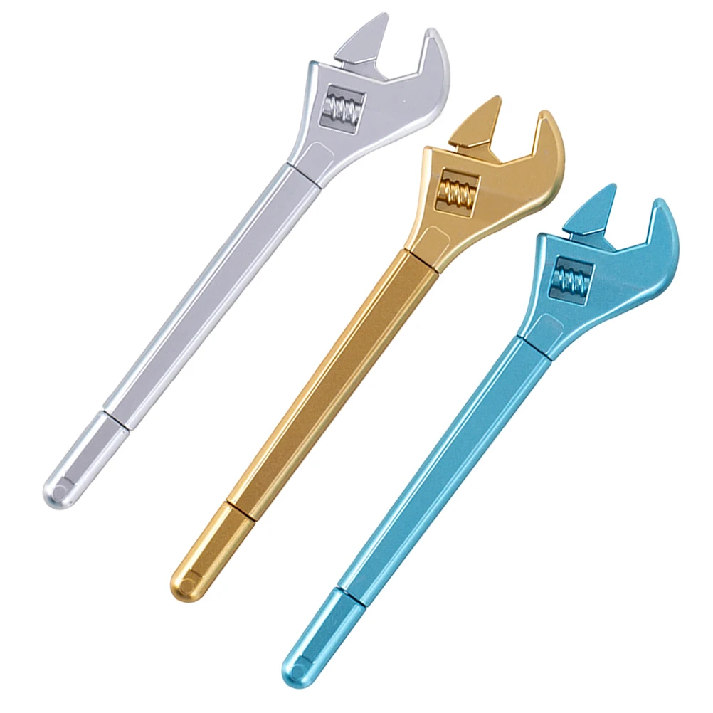

3 Pcs Fun Students Supply Shape Plastic Wrench Shape Pens Writing Pen Accessory Tool Tool Stationery Pen Stationery Supplies