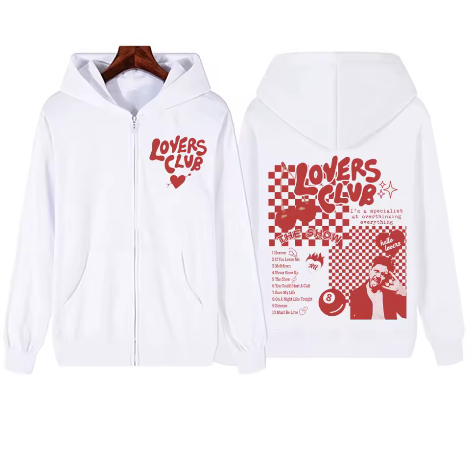 Lovers Club Niall Horan The Show Live On Tour Zipper Hoodie Harajuku Pullover Tops Man Woman Sweatshirt Streetwear - AliExpress