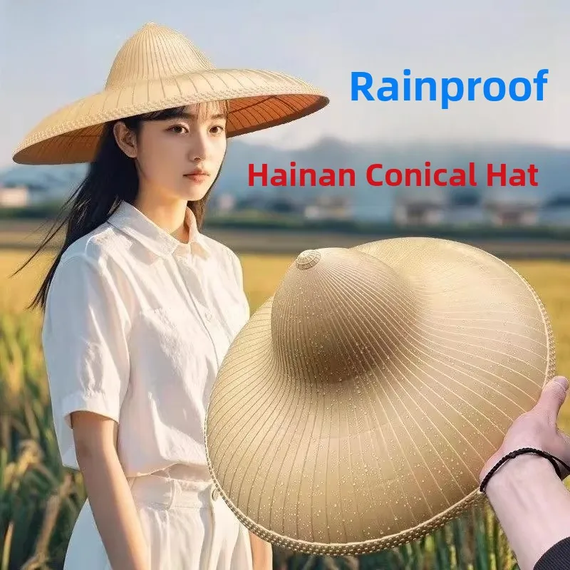 

Hainan Sle Waterproof Outdoor Hat Men Women Universal Spring Summer Autumn Large Brim Country Life Labor Cap Rainproof