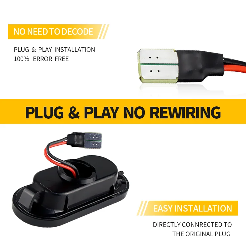 

2PCS LED Side Marker Light Lamps For Fox (European Version) Octavia 1U Ford C - Max Fiesta Focus MK2 Fusion Galaxy Skoda Replace