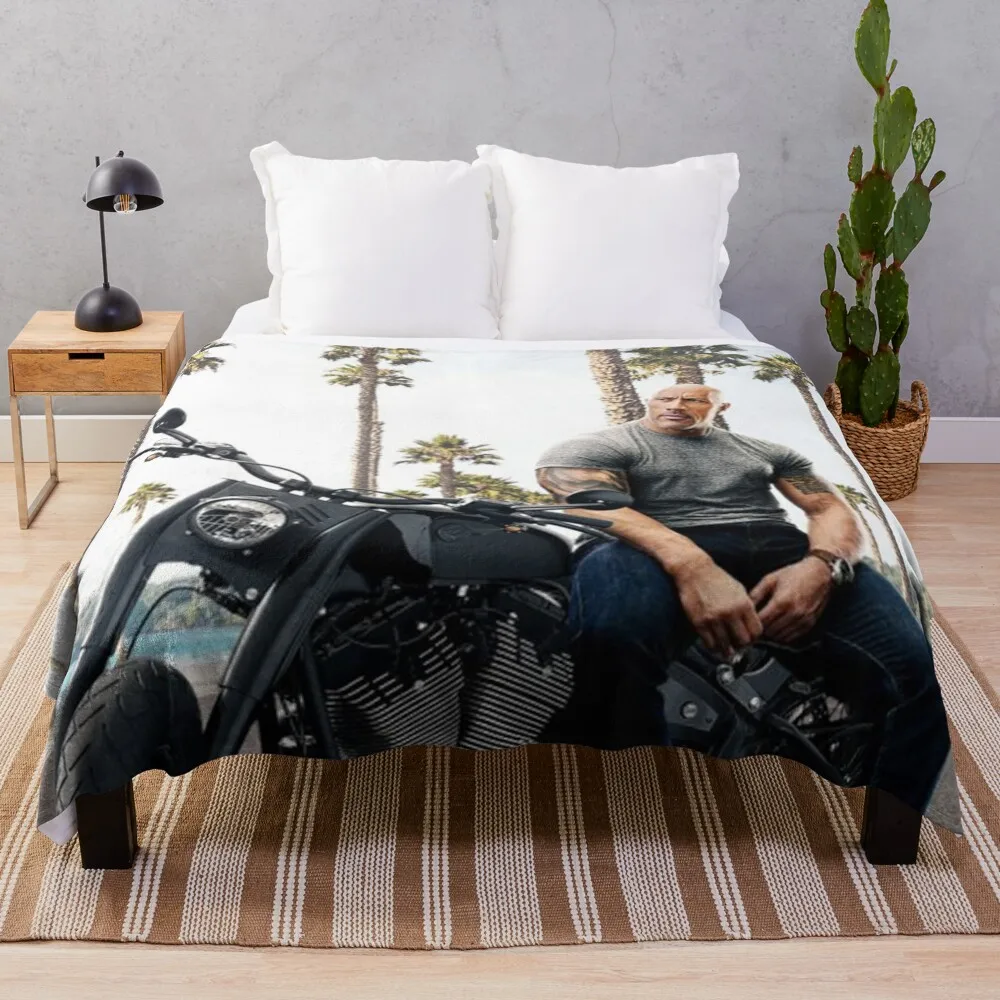 Dwayne Johnson Throw Blanket Blankets Sofas Of Decoration Thermal Blanket Retro Blankets Beautiful Blankets