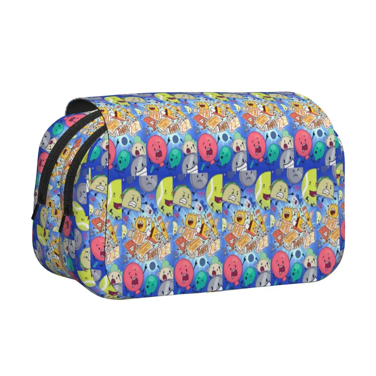 BFDI Four BFB Pencil Cases Pencil Pouch Hard Shell Leather Large Storage Pen Box Pencil Bag for Boys Girls Gifts