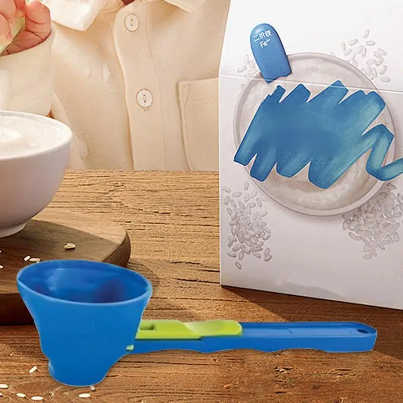 Measuring Scoop Funnel Multipurpose Cake Flour Food Weighing Scoop Multipurposed Cake Flour Food Measuring Spoon For Home