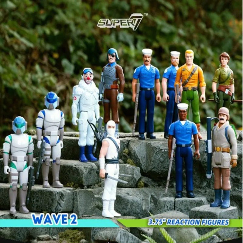 En stock Super7 Special Forces Series Figurine ReAction de 3,75 pouces Duke et Lady Jay en PVC, jouet de collection exquis, cadeau de Noël