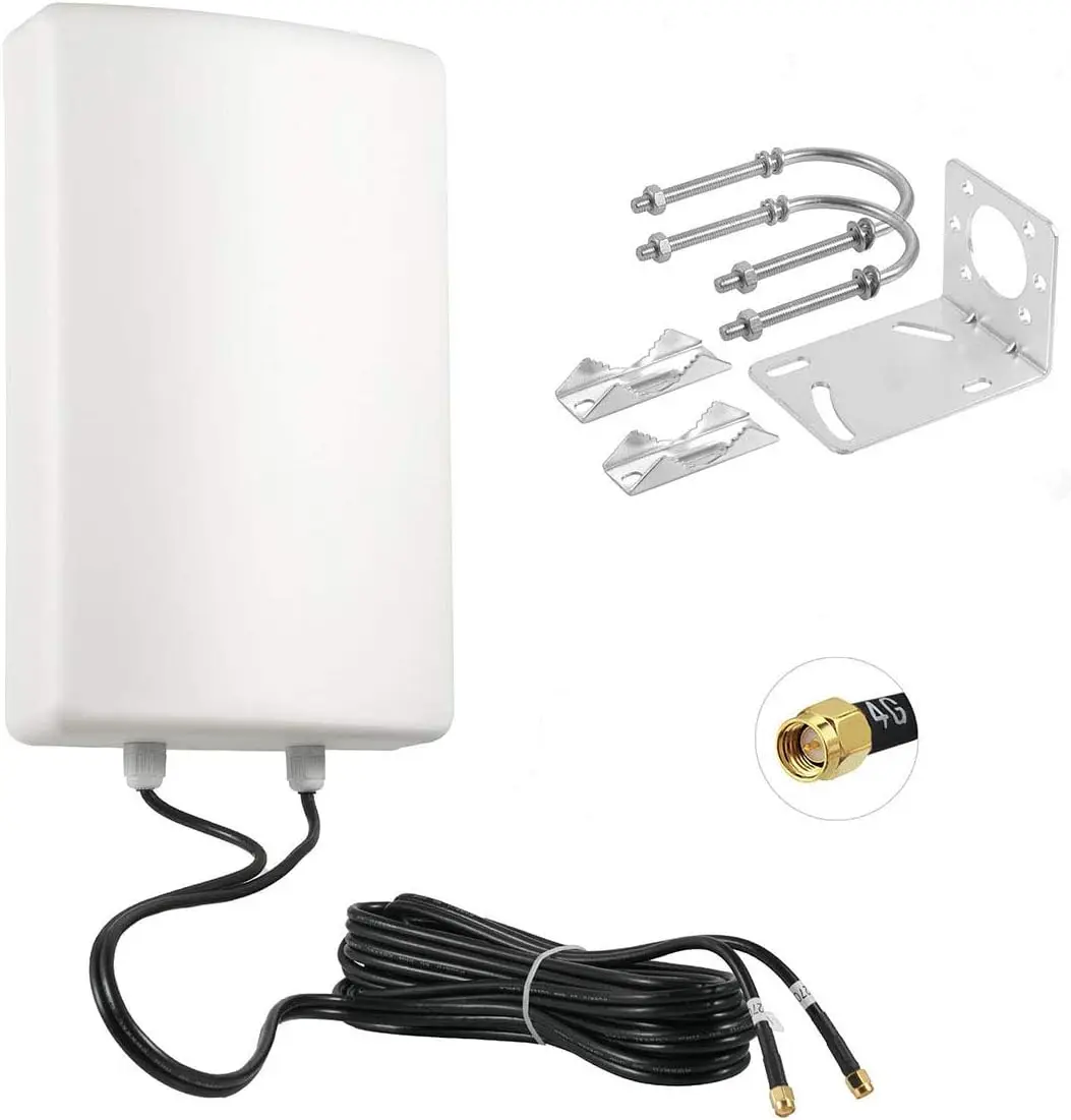 Imagem -03 - Antena Mimo Polarizada Dupla Painel de Montagem Fixa Impermeável Sma Male co 11dbi High Gain Modems 3g 4g Lte 5g Cabo de Metros