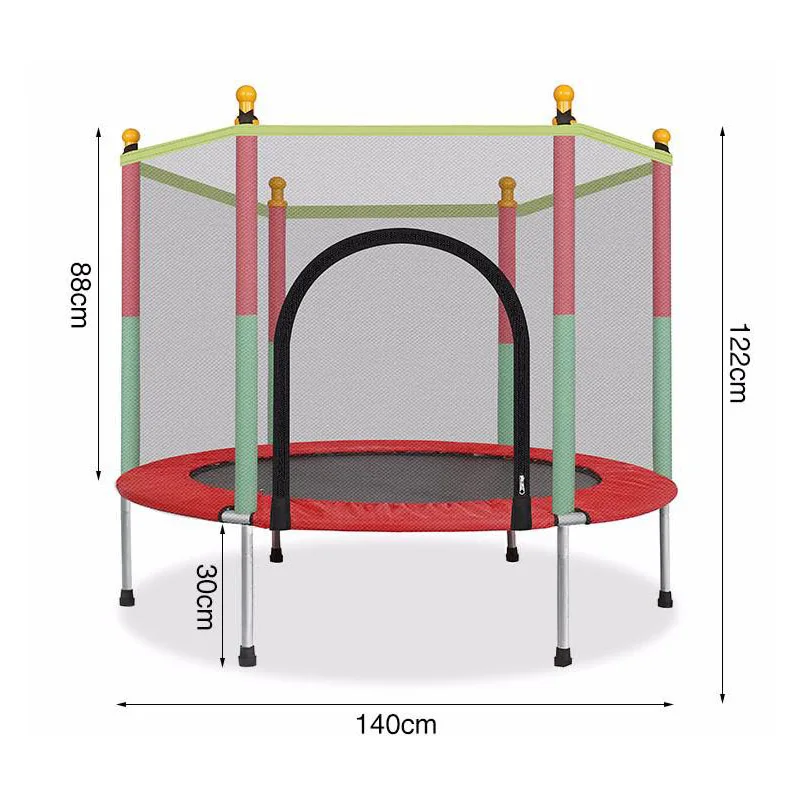 

Mini round trampoline, with child protective net, suitable for factory best price indoor and outdoor trampoline park play