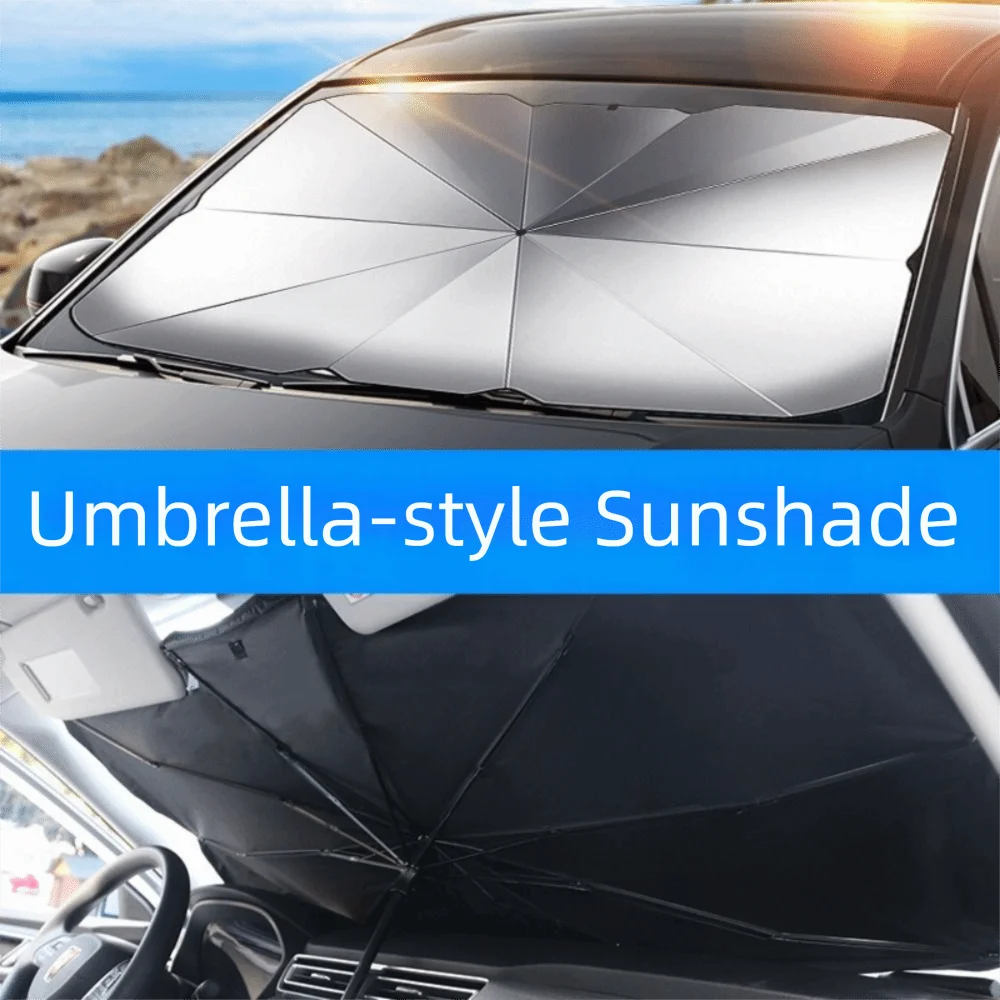 Retractable Car Parasol Folding Thermal Insulation Car Umbrella Interior Protection Front Gear Sunshade Sunlight Exposure