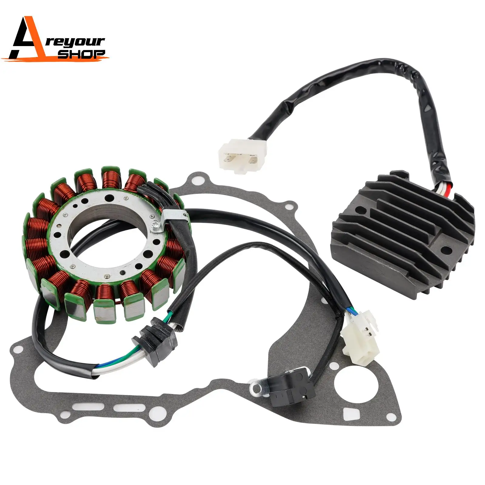 

Areyourshop Stator Regulator Rectifier W/Gasket for Yamaha V-Star 650 Classic Custom 2004-2011