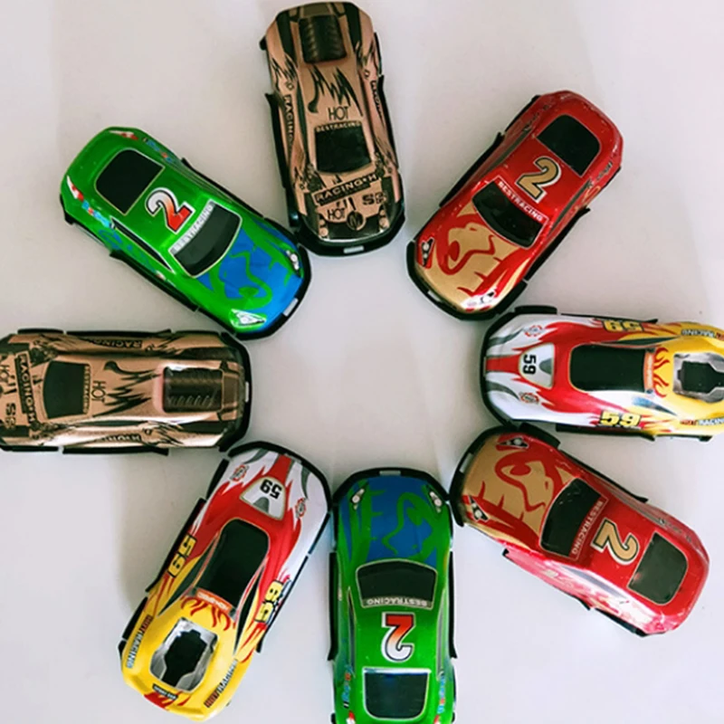 Mini Inertia Racing Car for Kids, Engraçado puxar para trás brinquedo, Brinquedos Educativos para Crianças, Fun Holiday Party, Presente de aniversário para meninos, 5pcs