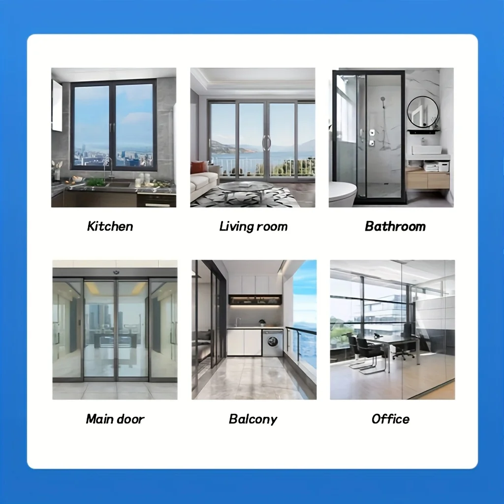Glass Door Film, Transparent But Opaque, Shading Film, Insulation Film, Glass Sticker, Window Sticker, Sunscreen And Priva H2556