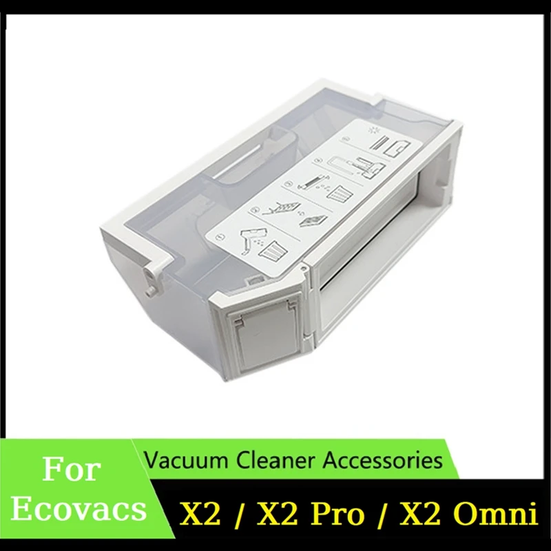 

AB33-Dust Box For Ecovacs Deebot X2 / X2 Pro / X2 Omni Robot Vacuums Cleaner Replacement Parts Garbage Dust Box