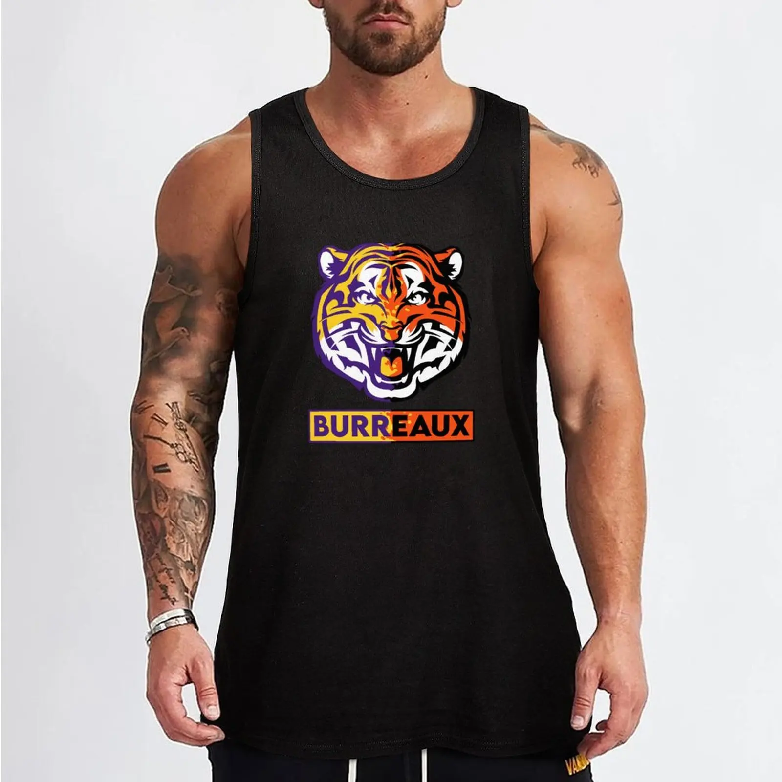 Joe Burreaux Tank Top Creative Graphic Tank Top Art Print Sleeveless Shirt