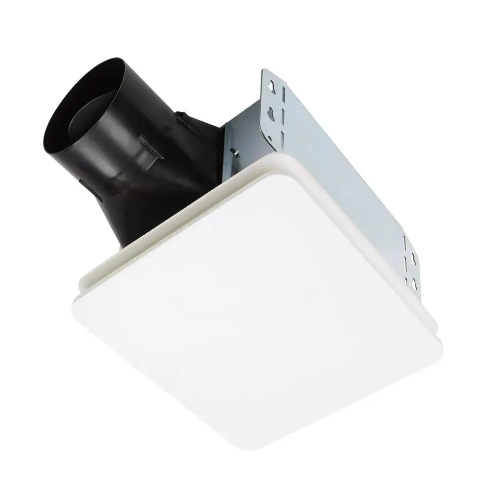 60 CFM Energy Star Bathroom Exhaust Fan with Quiet Operation and Fast Installation White Ceiling Mount Springless SlideClip