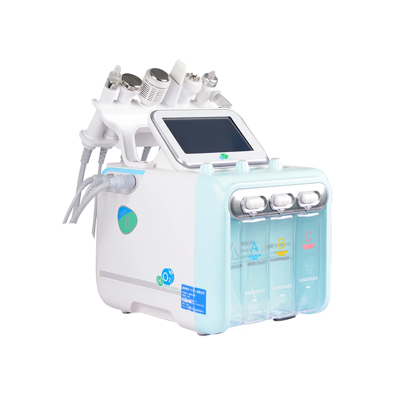 6 In 1 Hydrofacial Machine Professional Hydro Water Peeling Diamond Dermabrasion Skin Care Deep Cleansing Beauty Instrument