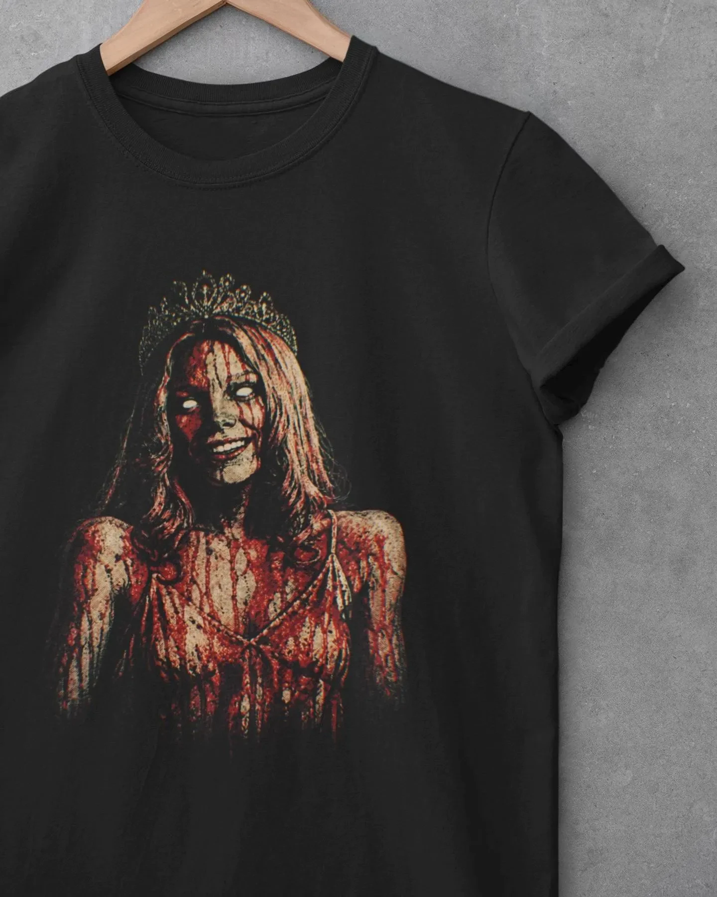 Carrie Shirt, Thriller Graphic Tee, Cult Cinema T-Shirt Summer unisex Loose and Breathable cotton T-shirt Top