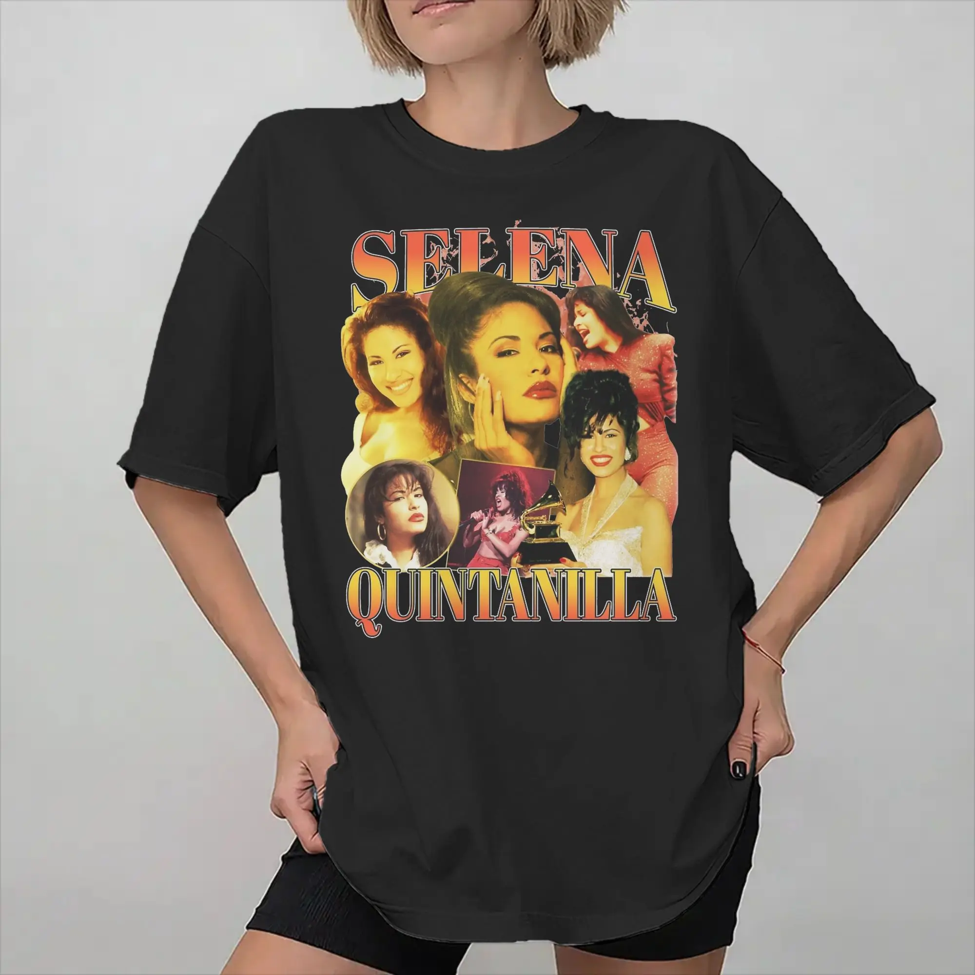 Selena Quintanilla  Accessories Unisex T Shirt Pure Cotton Tee Graphic Printed  T-shirt Clothes