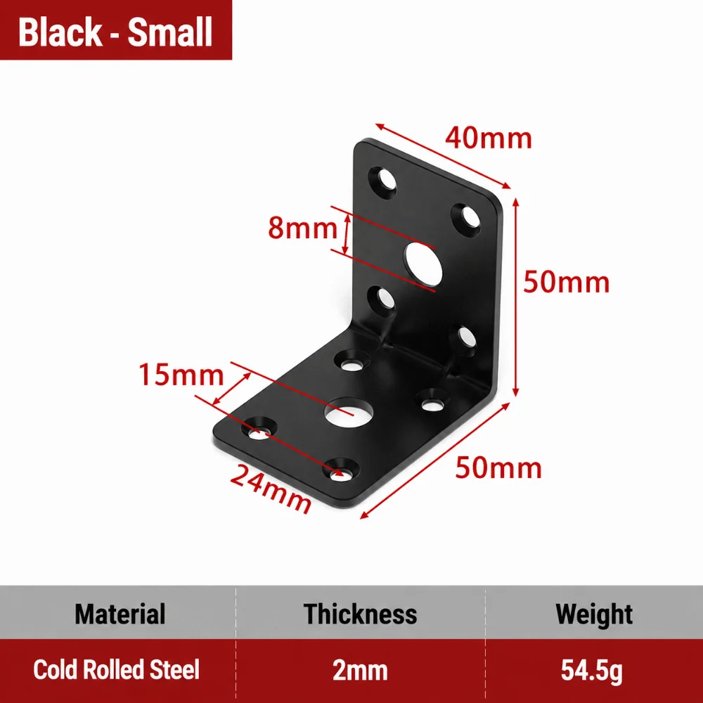 Stainless Steel Material Stainless Steel Brackets Rustproof 2PCS Pack Furniture Supporting Brackets Reinforcement