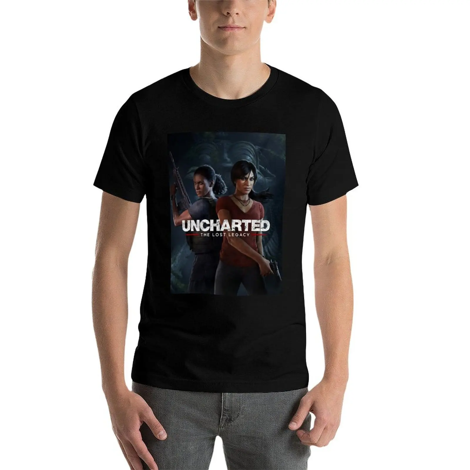Uncharted: The Lost Legacy T-Shirt Anime t-shirt Personalized t-shirt anime shirt clothing for men