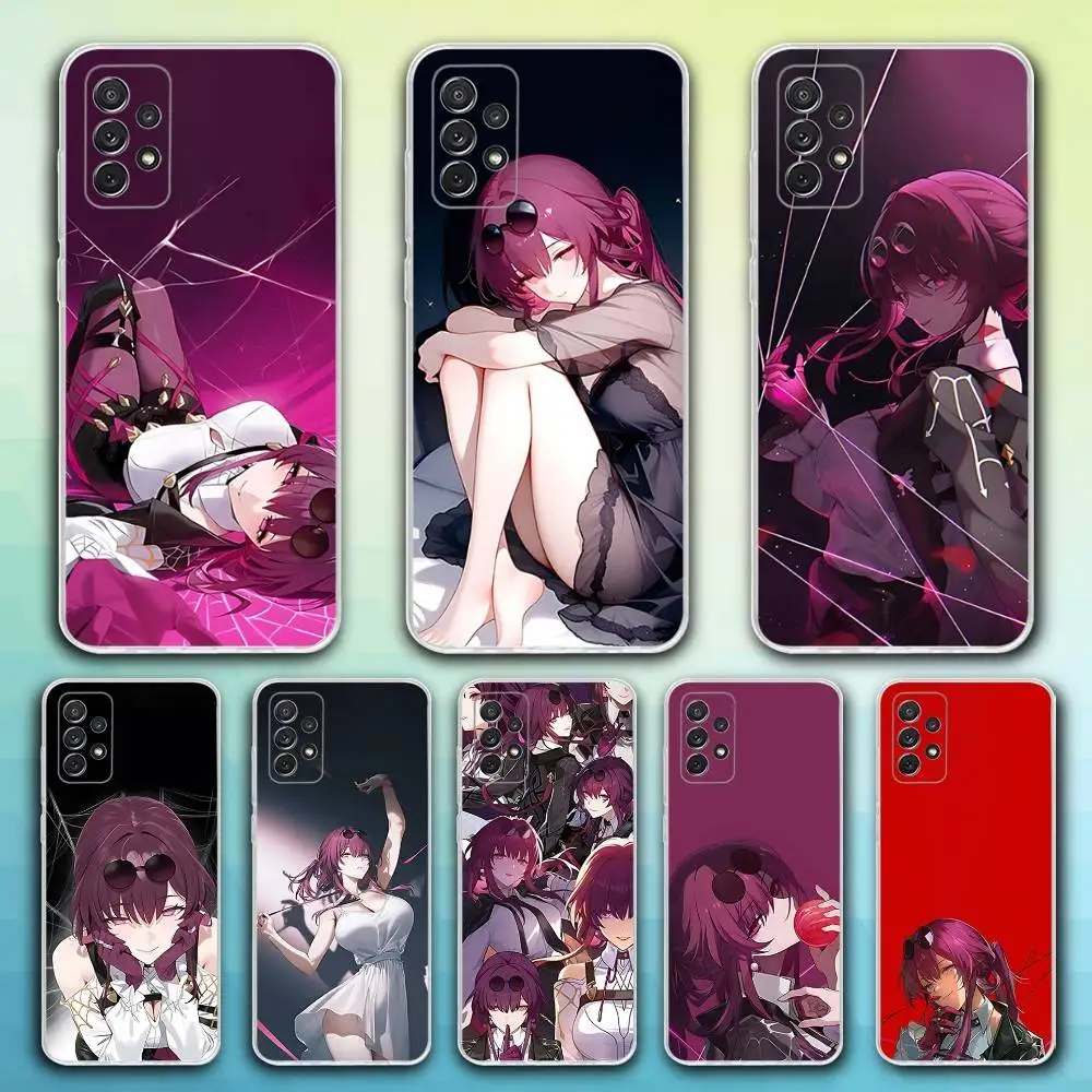 

H-Honkai kafkas Star Phone Case For Samsung S30,23,21,22,20, FE lite,S10,9,8,7 PIus Note20ultra Soft Transparent