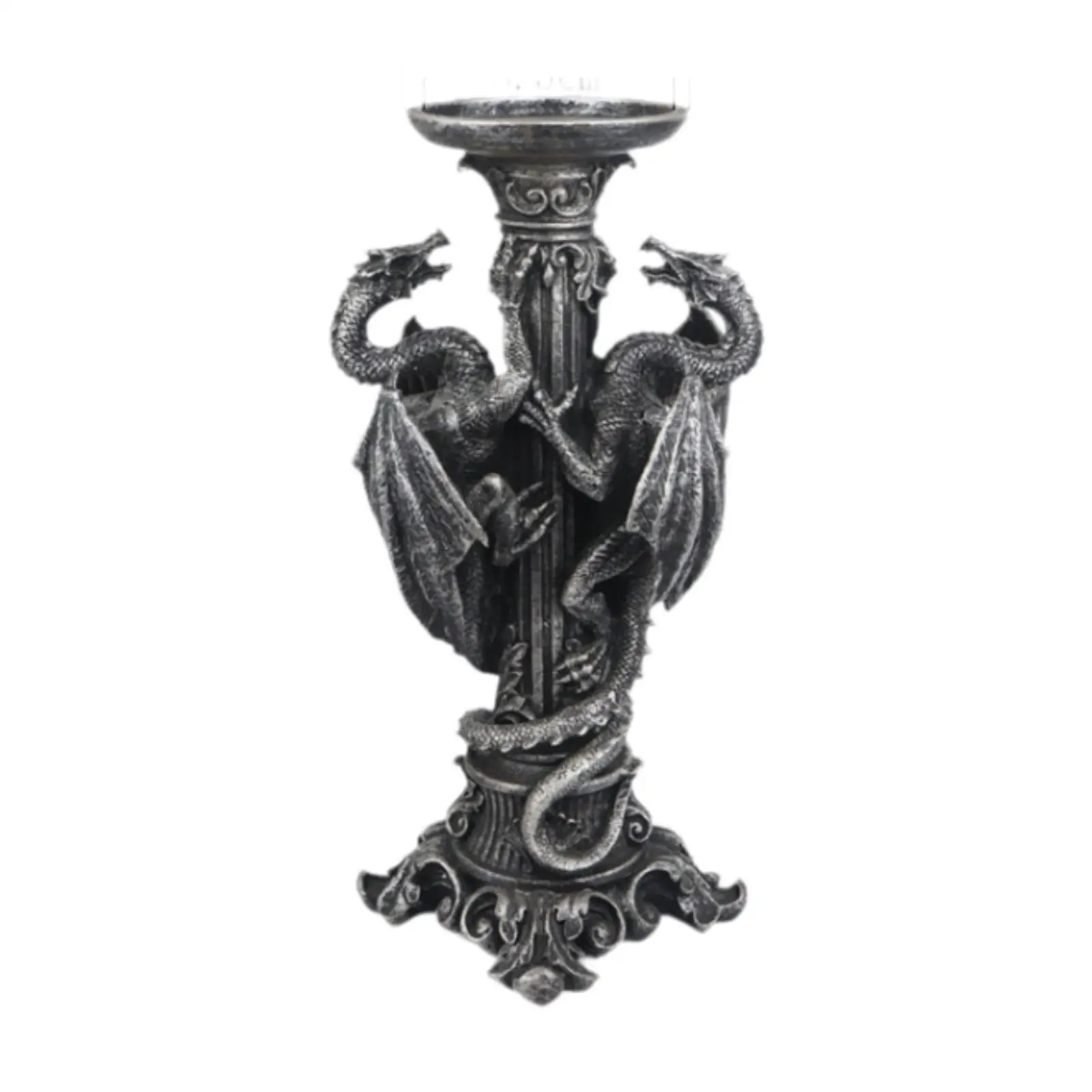 Dragon Statue Candle Holder Birthday Gift Creative Display Halloween Candle Stand for Dining Room Table Party Living Room Indoor