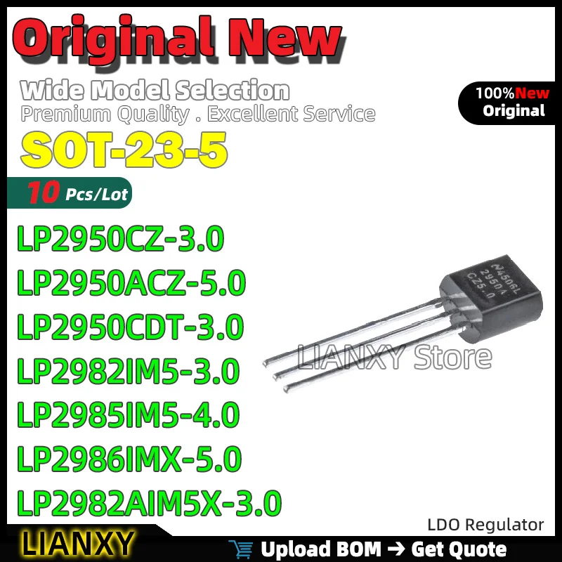 10Pcs Sot-23-5 Lp29…