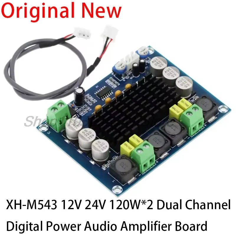 XH-M543 TPA3116D2 2*120W Dual Channel Digital Stereo Audio Power Amplifier Board High Power DIY 240W Amplificador Sound Board