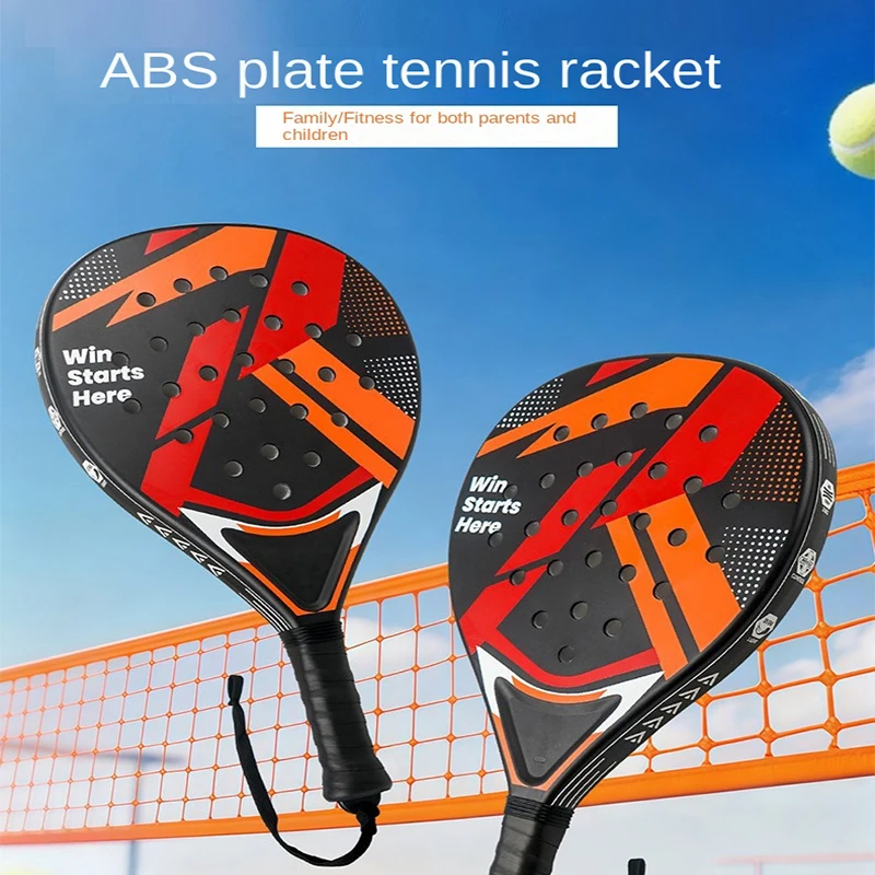 New Personalised Model Panel Tennis Racket Set ABS Plastic Construction Outdoor Sports Youth Physical Education Class Training