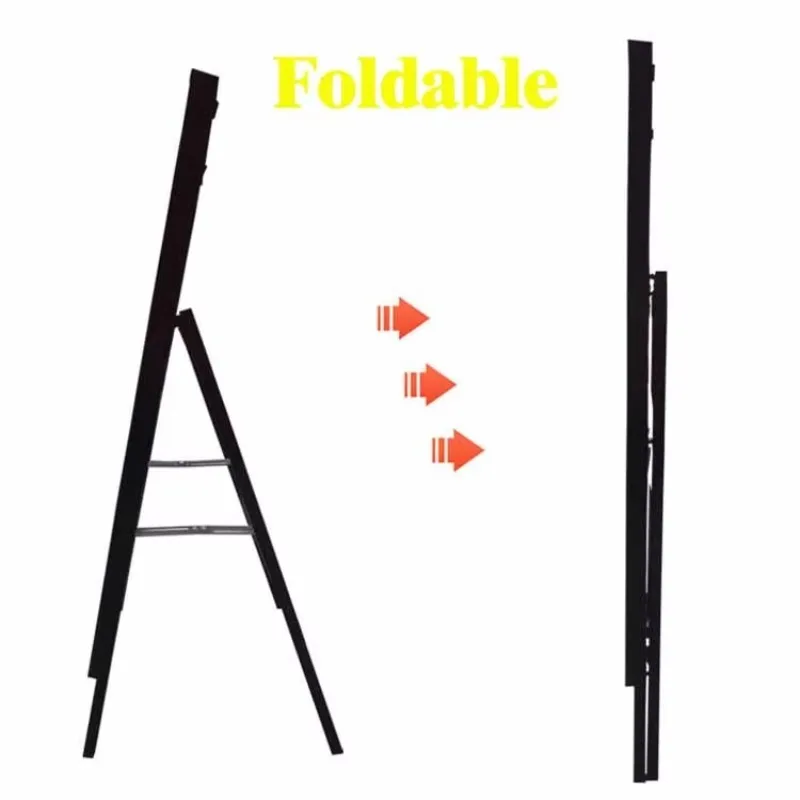 LED Backlit Poster Pavement Advertising Stand  Foldable Plug-in  Flyers Restaurant Menus Beer Picture Frame Display Sign Box
