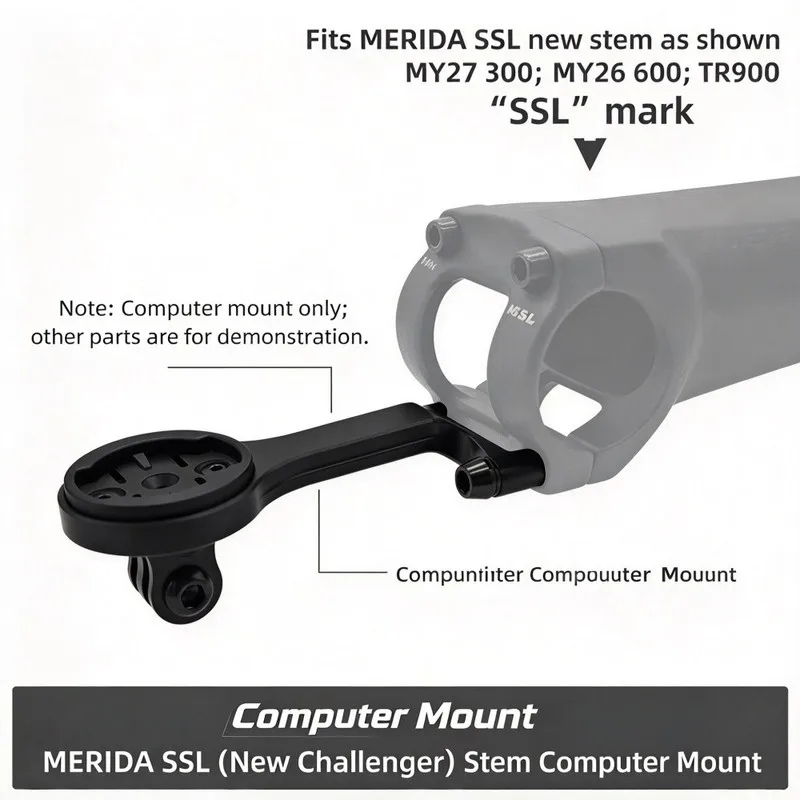 Bike Computer Mount For MERIDA Challenger SSL Aluminum Alloy Stem Auto Accessories