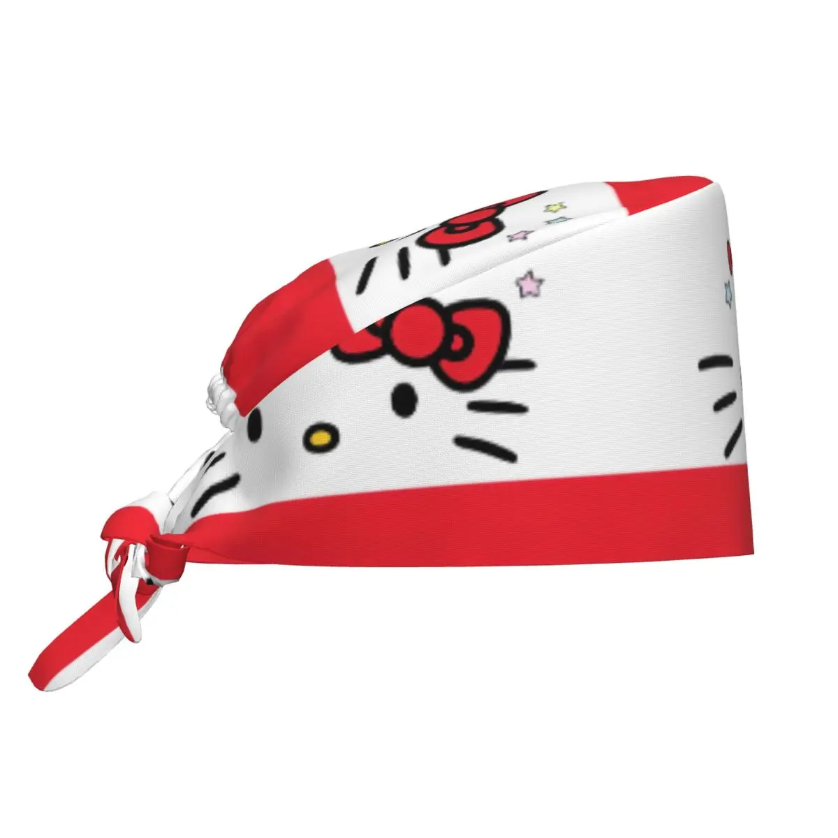 

Hello Kitty Scrub Hat Vintage Beauty Pet Vet Surgical Caps for Men Women Spa Pet Shop Vet Dental Nurse Working Hats Cap