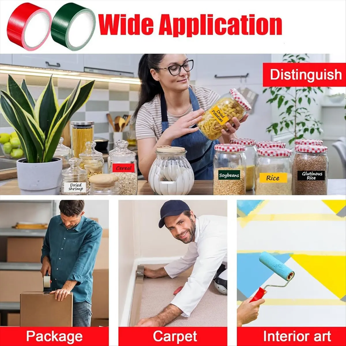 

12 рулонов цветной клейкой ленты оптом, красочные, канальные ленты, сверхмощные водонепроницаемые, для использования в помещении и на открытом воздухе, рукоделие, искусство