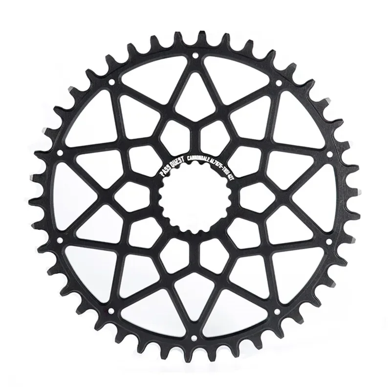 PASS QUEST SL SISL 0mm Offset Chainring Teeth Direct Mount 28-52T Round Chainwheel for Cannondale 12 Speed MTB Gravel Bike