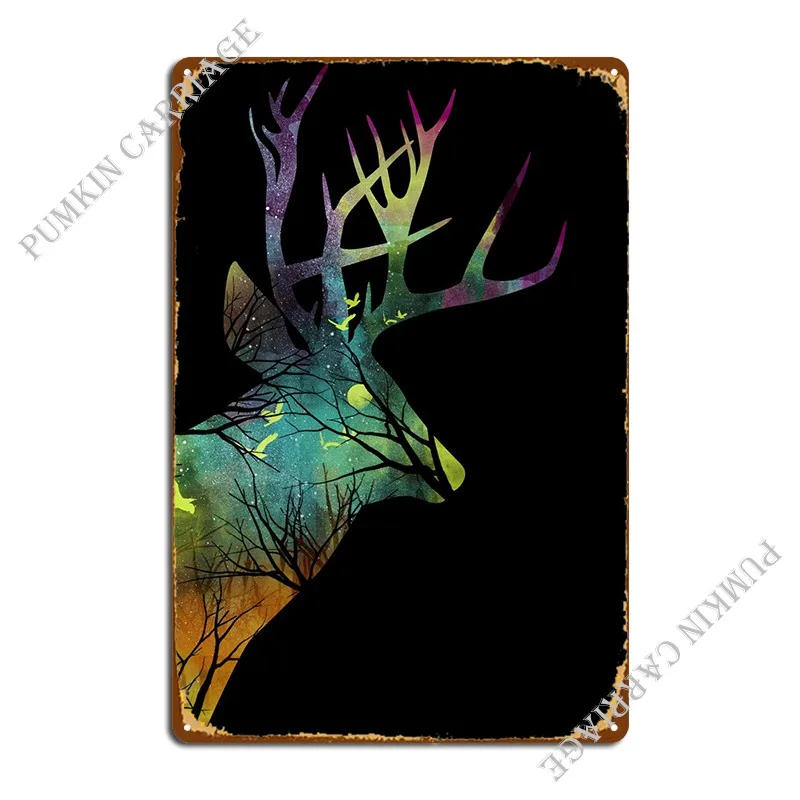 

Space Deer Metal Sign Wall Decor Cinema Decoration Designing Printing Tin Sign Poster