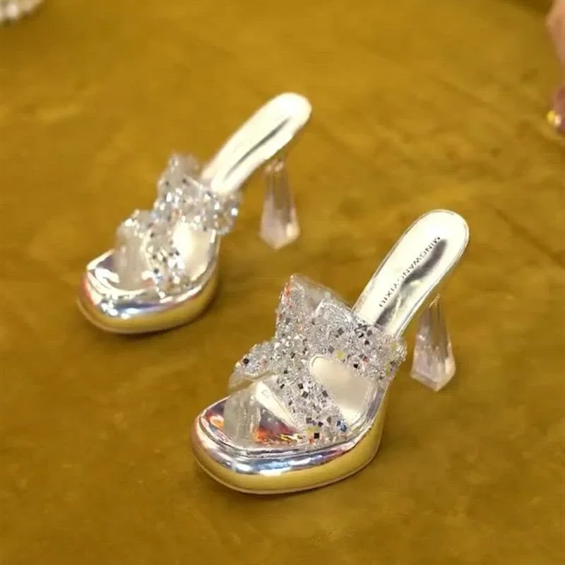 

2025 Quality Shoes for Women One Pedal Women's Slippers Summer Fashion Women's Shoes Open Toe Shoes Female Platform Slippers