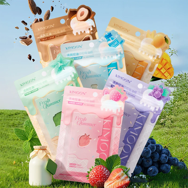 100 ورقة مناديل تنظيف زيت الوجه المحمولة حصيرة الوجه مناديل منظف للوجه زيوت امتصاص الزيت وجوه أداة العناية النظيفة #2