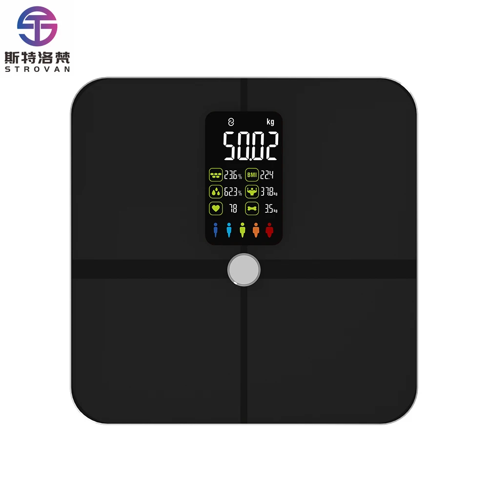 

BMI Smart Home Digital Scale Wireless Bathroom Body Fat Measure Weight Scale for 24 People 0.1g Accuracy