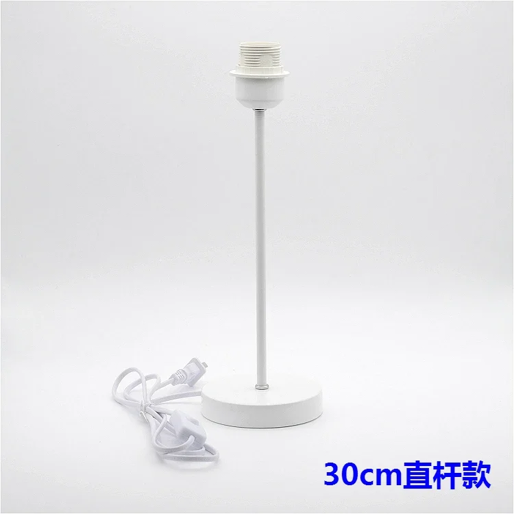 E27 Lamp Holder lamp cup with hollow tube metal base button switch cable wire for table lamp floor lamp lighting accessories