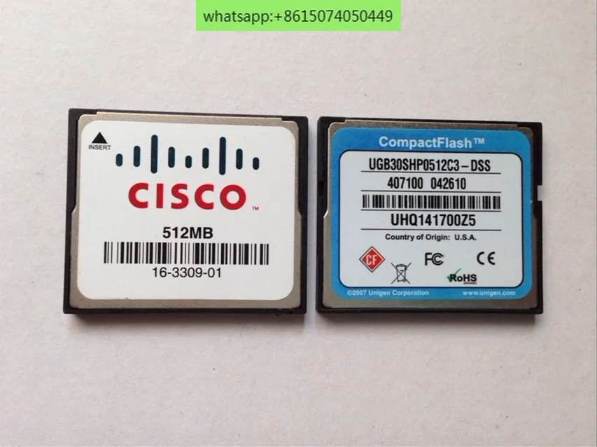 Original CISCO CF 512MB router CNC memory card produced in the United States