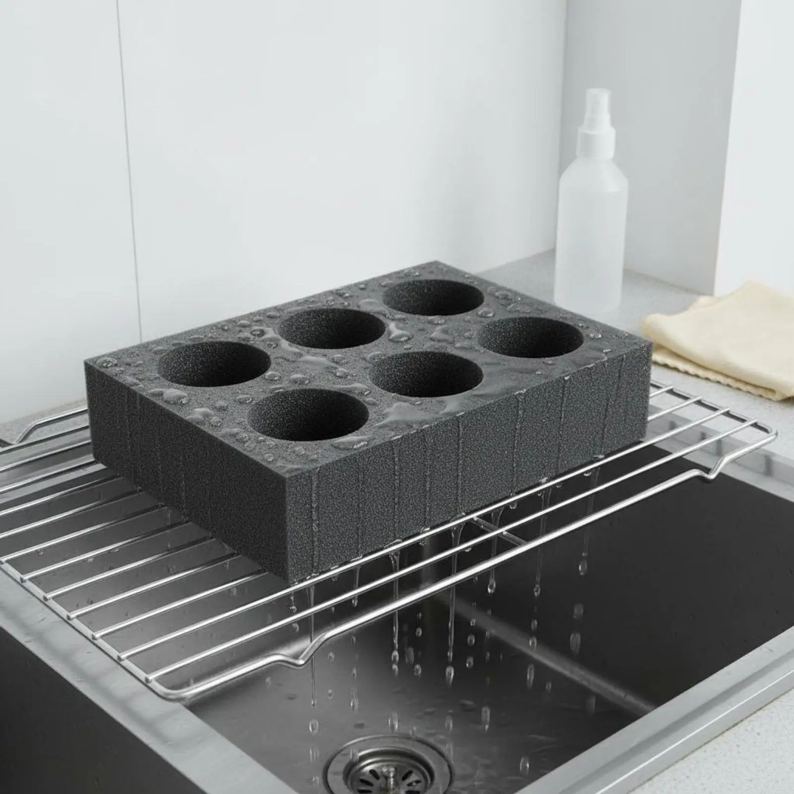 Drink Holder Tray Foam Glass Cup Holder Organizer Insert for Delivery Box and Takeaway Bowls