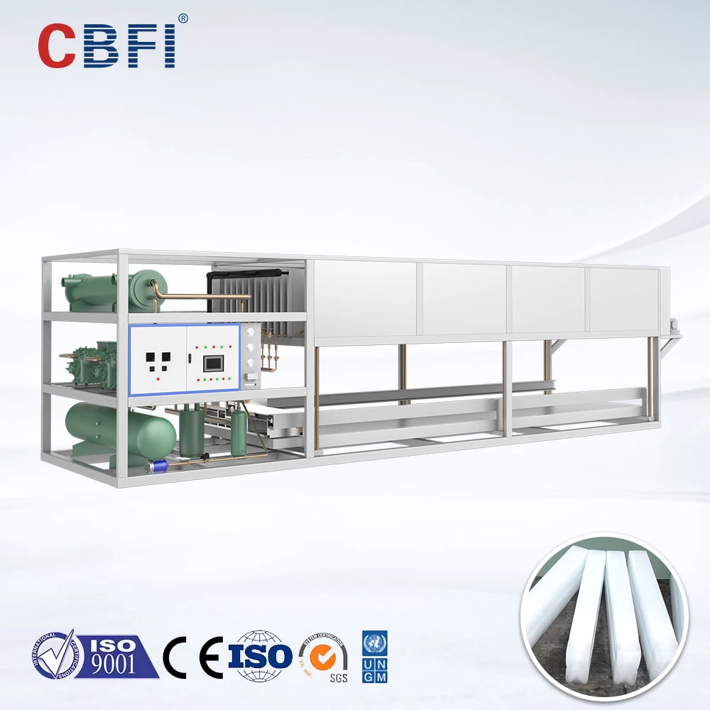 10 Tons Industrial Automatic Direct Cooling Block Ice Machine with Engine & Motor for Fishery
