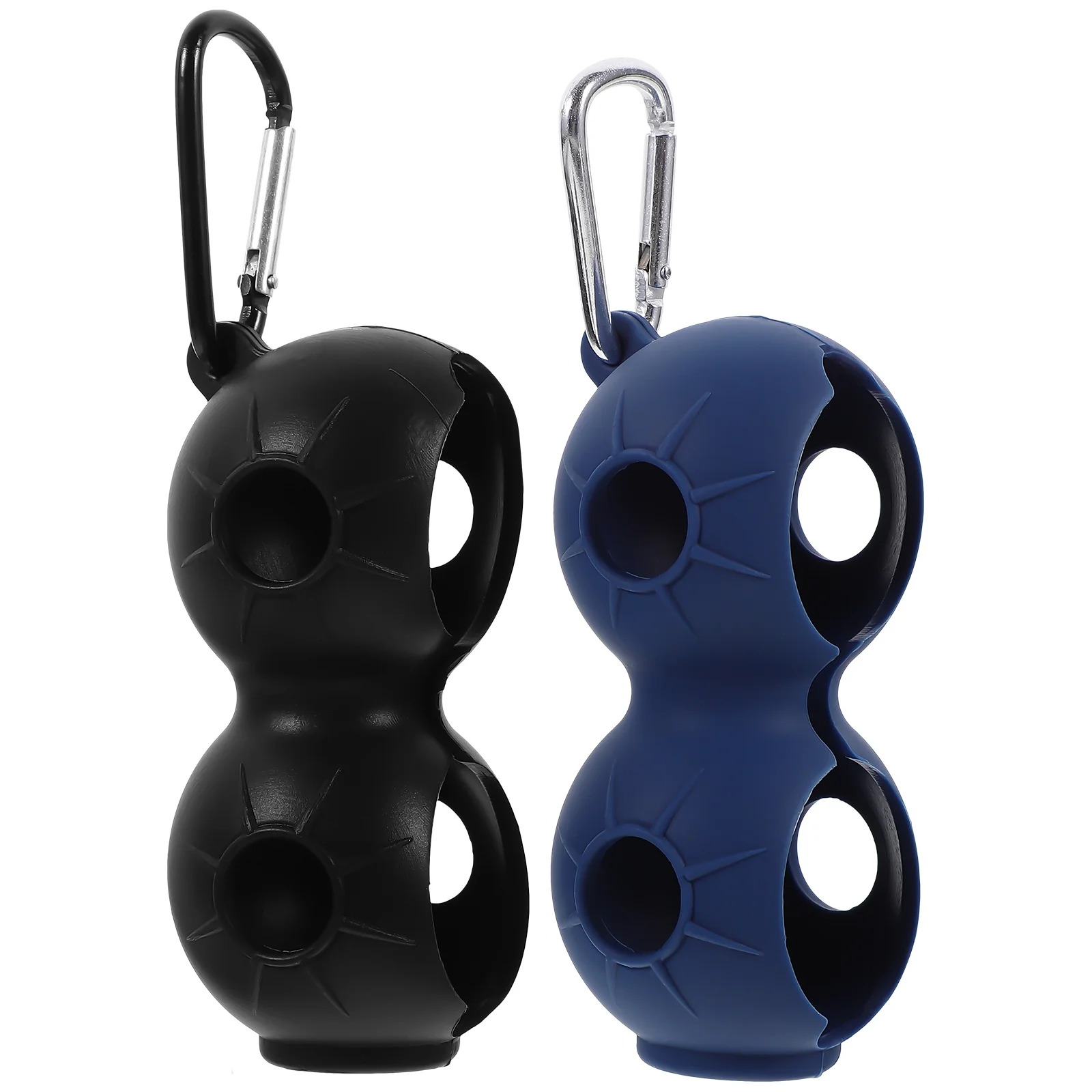 2 قطعة حامي كرة الجولف سيليكون سبائك الألومنيوم واسعة الرأس المحملة النار المحمولة حامل الكرة المرنة للاستخدام في الهواء الطلق