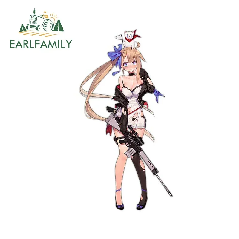 EARLFAMILY 13 cm x 6,7 cm Waifu Game Girl Autoaufkleber, wasserdicht, Windschutzscheibenaufkleber, Persönlichkeit, Laptop, heißer Kofferraum, Motorrad-Dekoration