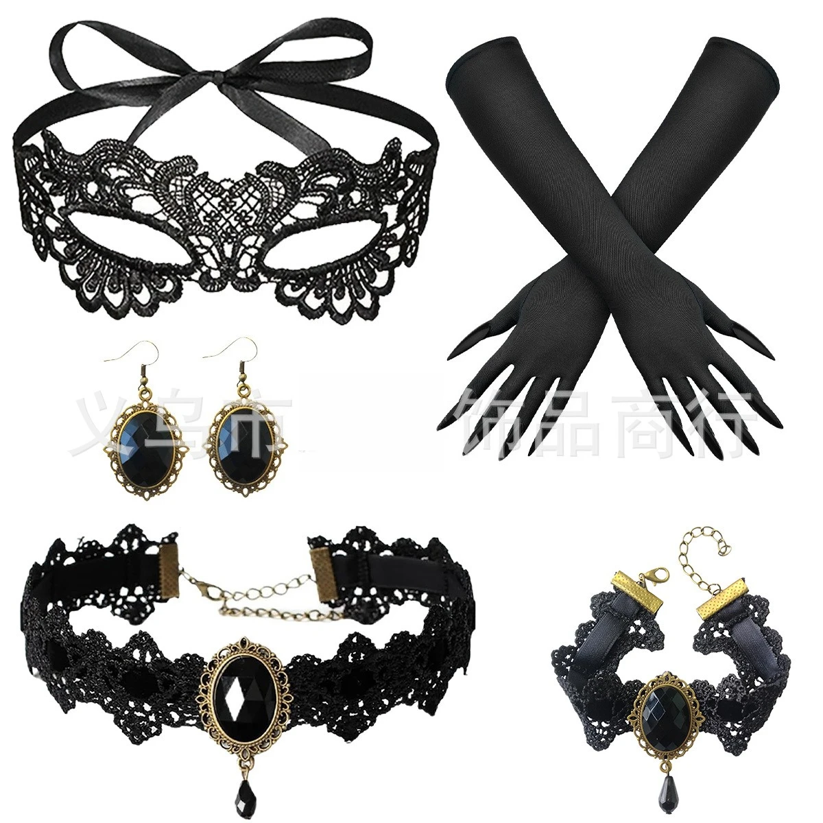 Children's Costumes Halloween Masquerade Ornaments Stage Performance Props Accessories Nail Gloves