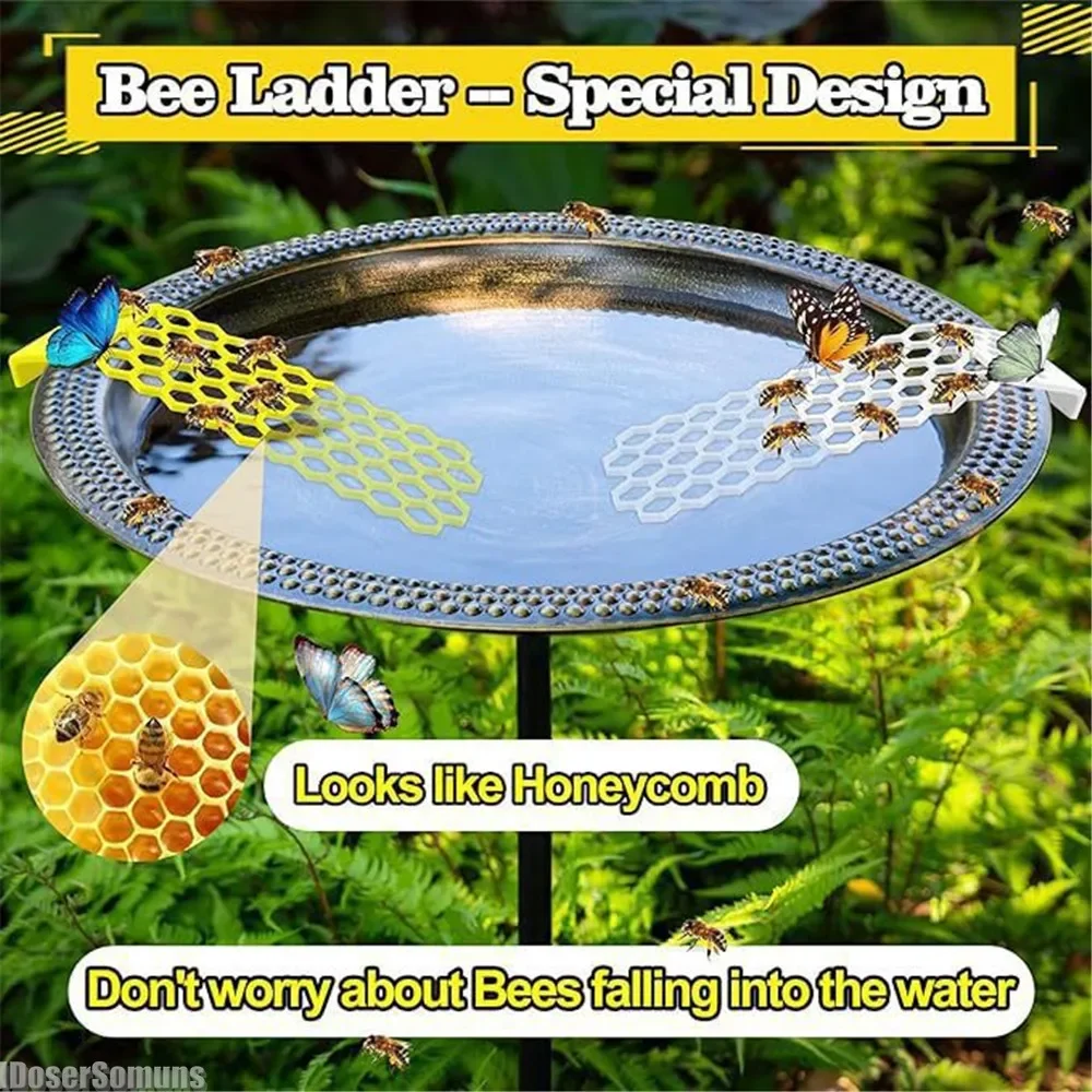 

Durable Bee Watering Tray Colorful Floating Bee Ladder Bee Waterer Butterfly Water Station Bird Bath for Thirsty Pollinators